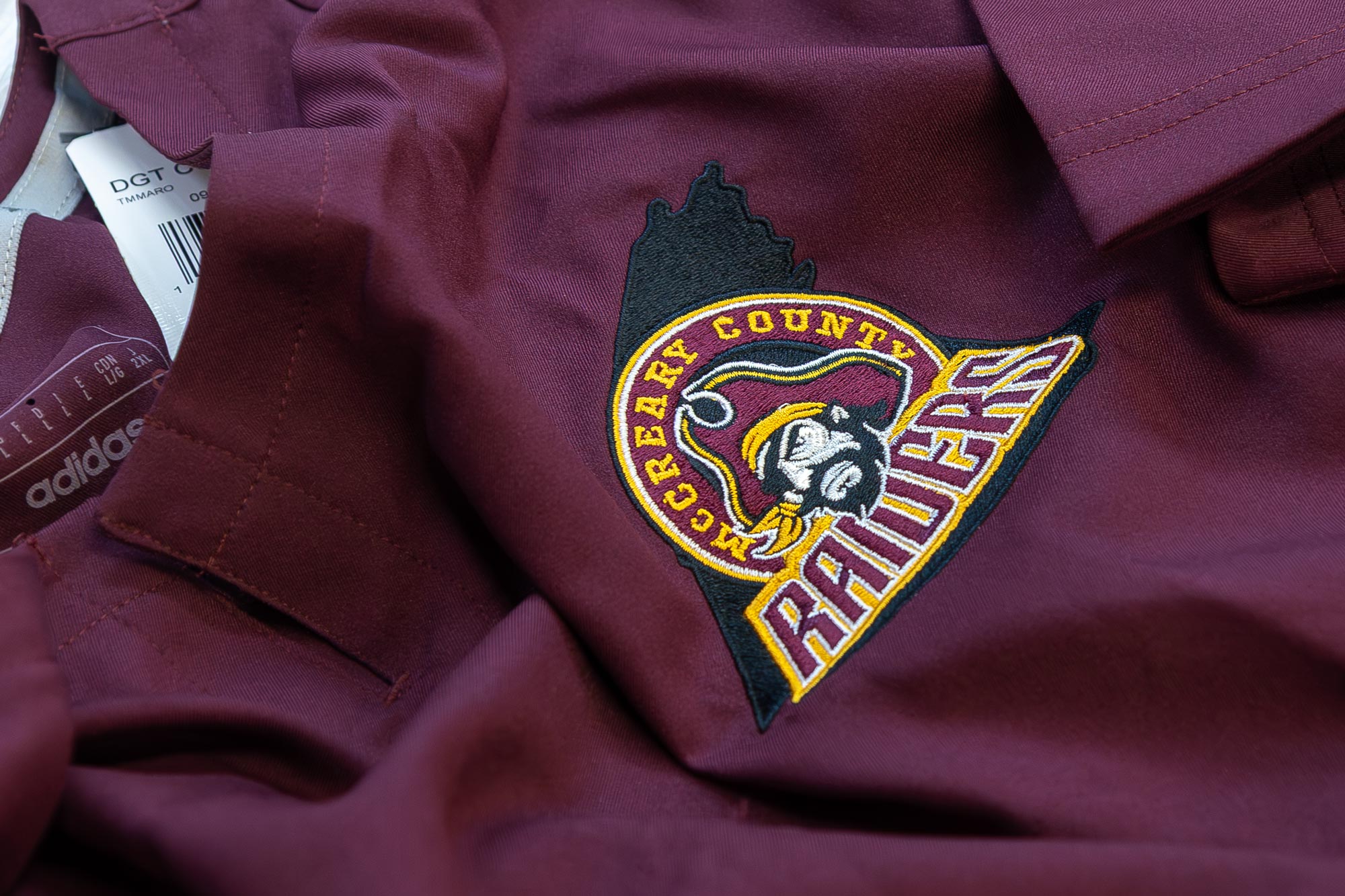embroidered patch for McCreary County Raiders